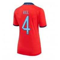 England Declan Rice #4 Auswärtstrikot Frauen WM 2022 Kurzarm